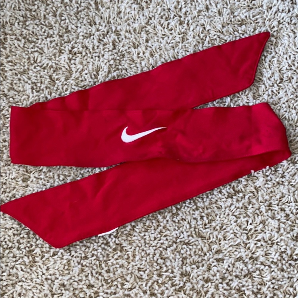 Red Nike Dri-Fit Head Tie 2.0